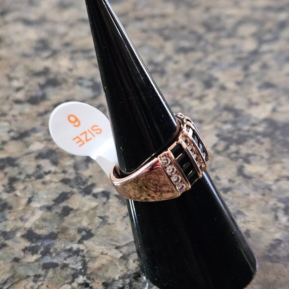 Bomb Party RG77129 "You Deserve It All" Black Onyx Cubic Zirconia Sz 6 - Picture 3 of 5